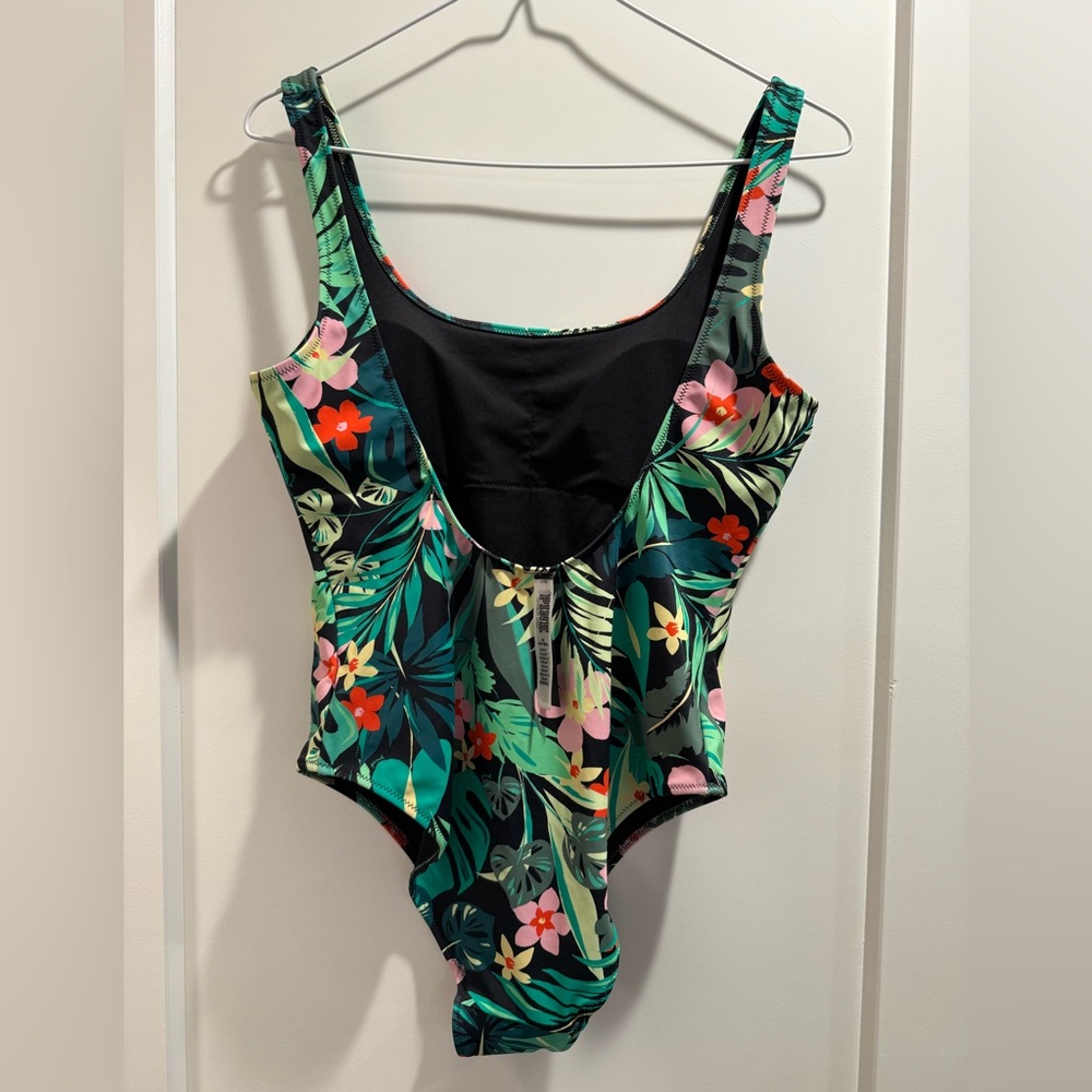 Victoria's Secret‎ Pink Tropical One Piece Swimsuit Size M - Picture 2 of 6